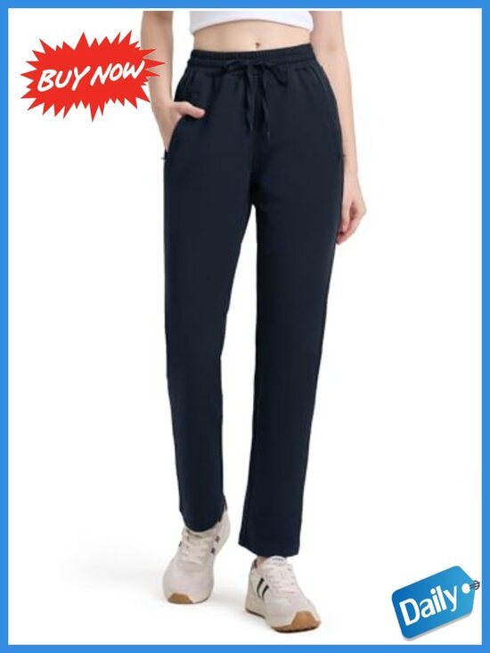 Pants - Cotton Sweatpants Petite 26/28 Inseam Open Bottom Lounge Yoga Joggers
